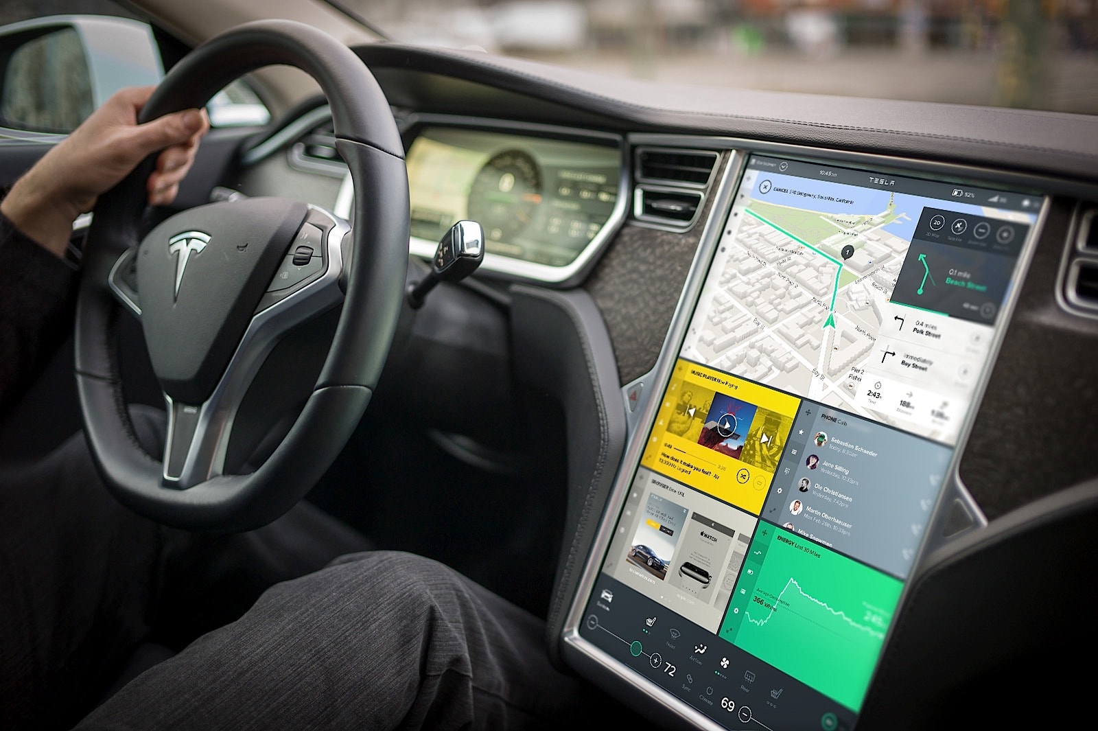 New Concept Interface for Tesla Model S Is Simply Amazing - autoevolution