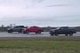 New Ford Ranger Raptor Drag Races Tuned Mercedes X-Class and VW Amarok, Loses Every Time