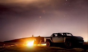 New GMC Hummer EV Animation Shows Truck in the City, on a Trail, on the Moon