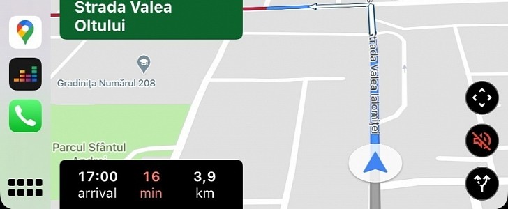 Google Maps en CarPlay