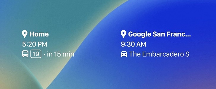 Los nuevos widgets de Google Maps para iPhone