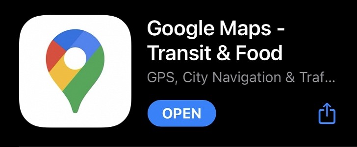 Google Maps on iPhone