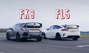 New Honda Civic Type R Drag Races Old CTR, Outcome Is Completely Obvious