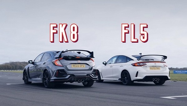 New Honda Civic Type R Races Old CTR