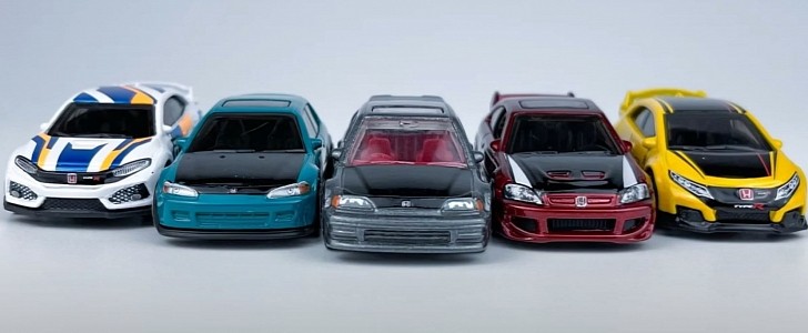 New Hot Wheels Series Reveals Honda Civic Evolution From 1990 to 2018, Pick  Your Favorite - autoevolution