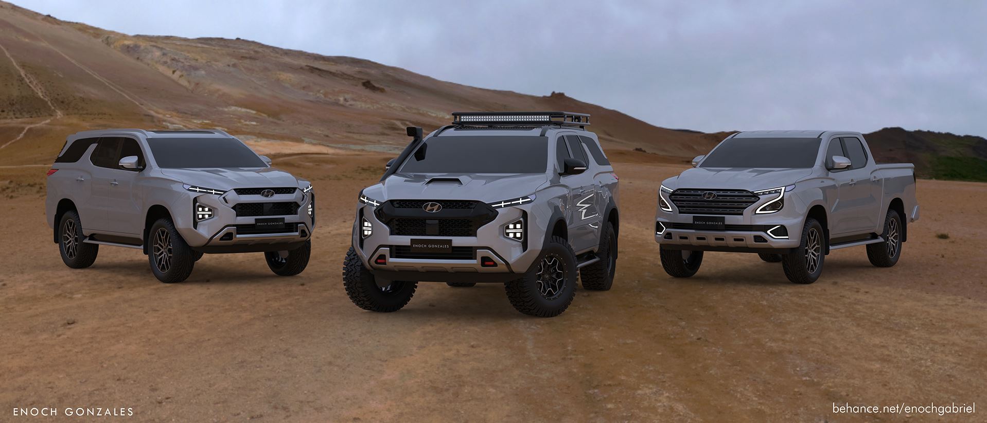 New Hyundai BodyOnFrame SUV Imagined as the 2022 Terracan autoevolution