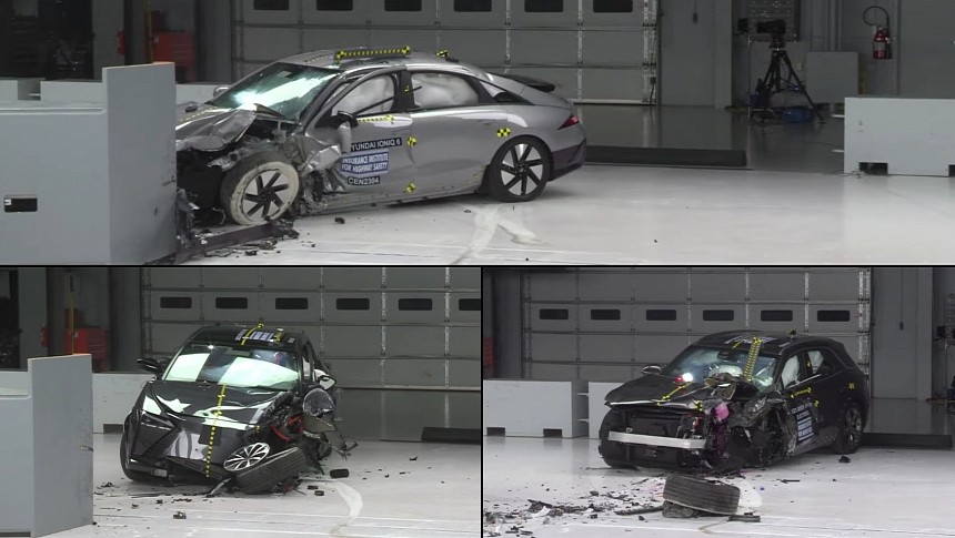 Hyundai Ioniq 6, Genesis Electrified GV70, Lexus RZ 450e crash tests