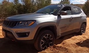 New Jeep Compass Gets Stuck in the Sand for the Most Ridiculous of Reasons