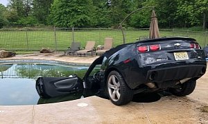New Jersey Man Drives Chevy Camaro into Friend’s Swimming Pool