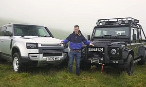 New Land Rover Defender Challenges Old Defender to an Off-Road Brawl