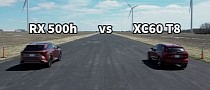 New Lexus RX 500h Drag Races Volvo XC60 T8 Recharge, Performance Gap Is Massive