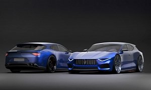 New Maserati Shooting Brake Rendered, Rivals the Porsche Panamera Sport Turismo