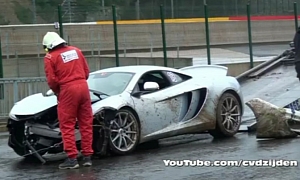 New McLaren MP4-12C Crashed at Spa Francorchamps