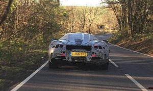 New McLaren P14 Spied Flaunting Its V8 Burble on English B Roads
