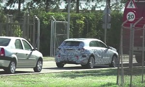 2019 Mercedes A-Class Looks Low and Wide While Testing in Spain