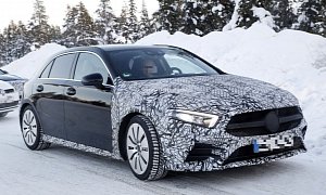 New Mercedes-AMG A35 Spied Testing Electric Assistance for 300+ HP