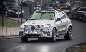 New Mercedes-AMG GLE 63 Spotted on Nurburgring, Out For 2020 BMW X5 M Blood