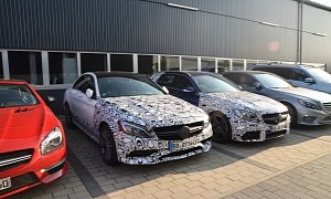 New Mercedes-Benz C 63 AMG Spied With Minimal Camouflage