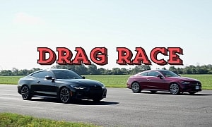 New Mercedes-Benz CLE Drag Races BMW 4 Series, It's Neck and Neck Over the Line