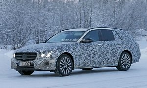 New Mercedes E-Class Wagon Spied, All-Terrain Jacked-Up Version Rumored for 2017