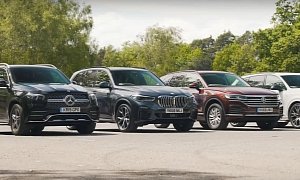 New Mercedes GLE Takes on New BMW X5, Audi Q7 and VW Touareg in SUV Test