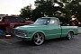 “New” Mint Green Chevy C10 Looks Properly Donk on Modern 24-Inch Forgiatos