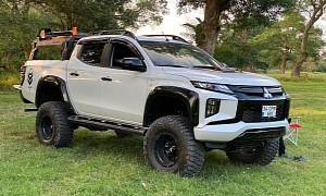 New Mitsubishi L200 Triton Looks Cool With Suspension Lift and Body Kit
