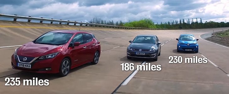 New Nissan Leaf vs. Renault Zoe vs. VW e-Golf Review Is Surprising