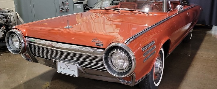 The 1963 Chrysler Turbine car at its new home, the Stahl’s Auto Museum in Michigan, U.S.