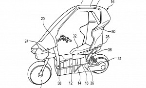 New Patents Reveal BMW Electric Scooter With Removable Roof, Seat Belts, Airbags