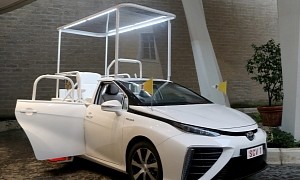 New Popemobile Is Greenest Yet: Pope Francis Gets Custom Toyota Mirai
