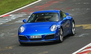 New Porsche 911 Facelift Spied on the Nurburgring and in Prague – Photo Gallery