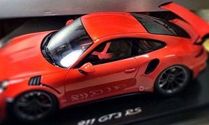 New Porsche 911 GT3 RS Scale Model Leaks Java Orange Launch Color