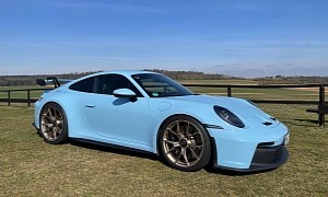 New Porsche 911 GT3 Spotted in Exotic Colors: Gulf Blue vs. Python Green