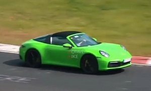 New Porsche 911 Targa (992) Spotted on Nurburgring, Shows Stylish Roof