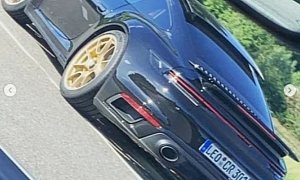 New Porsche 911 Turbo (992) Revealed by Naked Prototype, Shows Widebody Look