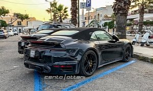New Porsche 911 Turbo Cabriolet (992) Spotted in Traffic, Debut Close