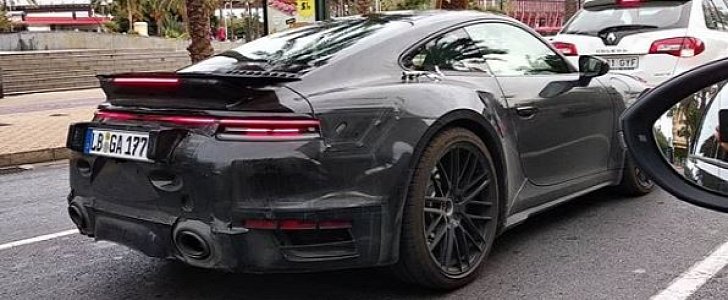 New Porsche 911 Turbo (992) Spotted in Traffic