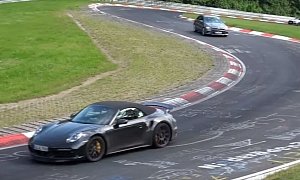 New Porsche 911 Turbo Cabriolet (992) Shows Rear-Engined Handling on Nurburgring
