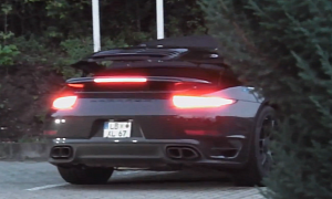 New Porsche 911 Turbo Cabriolet Filmed While Retracting Roof