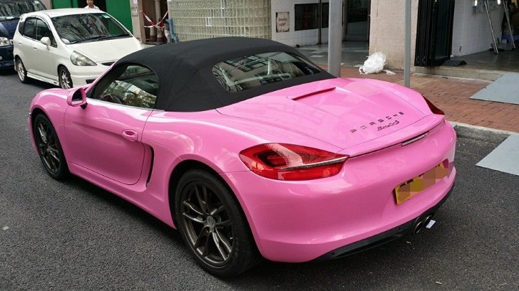 Porsche Boxster S in Pink
