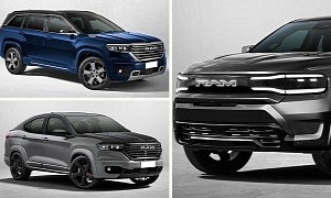 New Ram Rampage Pickup Spawns EV Version, SUV and SUV Coupe Derivatives Join the CGI Party
