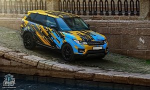 New Range Rover Sport Gets Crazy "Heat Wave" Wrap from DC Tuning