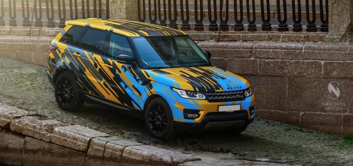 Range Rover Sport Gets Crazy "Heat Wave" Wrap from DC Tuning