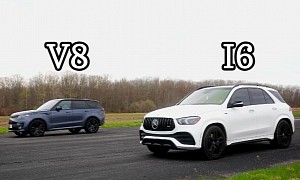 New Range Rover Sport P530 Drag Races Mercedes-AMG GLE 53, Defeat Is Absolute