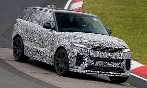 New Range Rover Sport SV Hunts Apexes at the 'Ring Ahead of This Month's Unveiling