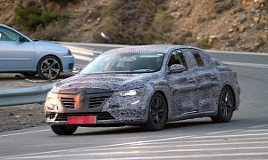 New Renault Laguna Flagship Sedan Spied Again Could Debut Later in 2015
