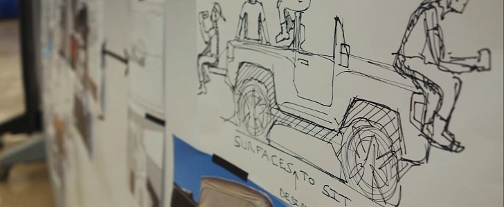 2025 Ford Bronco pickup truck official sketch
