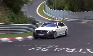 New S 63 AMG W222 Still Testing on the Nordschleife