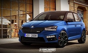New Skoda Fabia RS Rendering Look Just as Ugly as the Octavia RS
